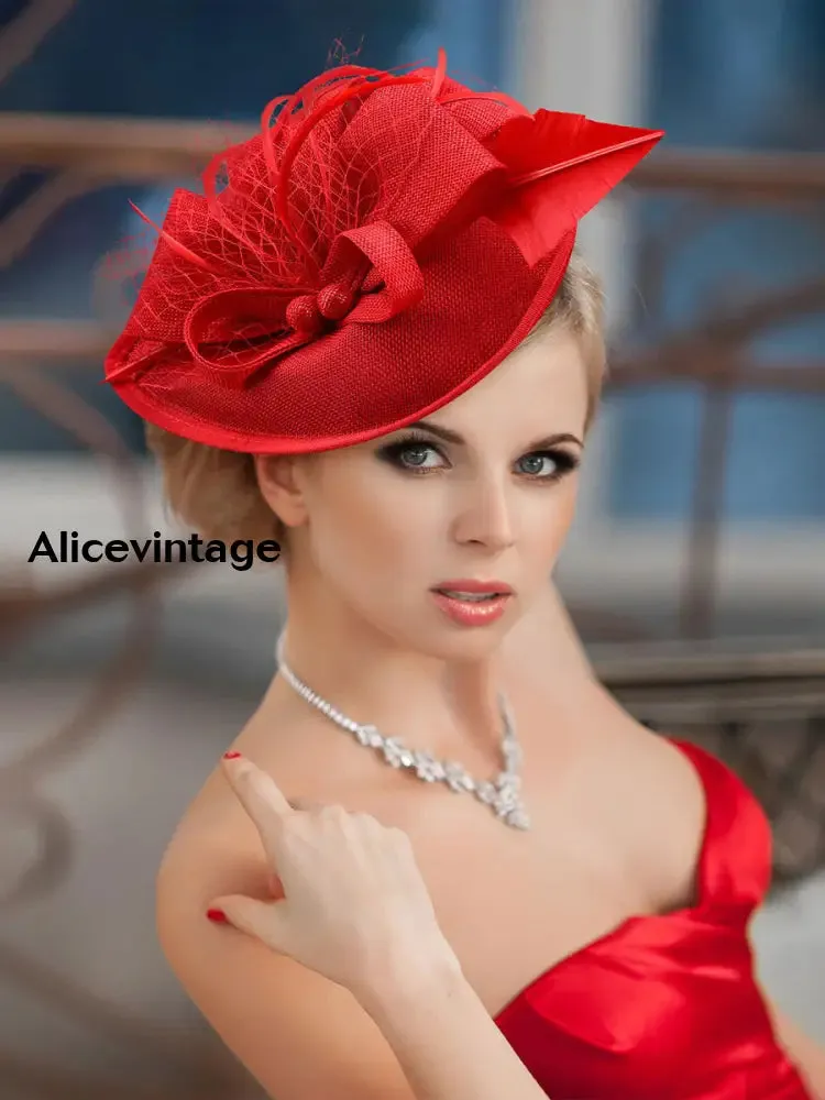 Women's Vintage Derby Feather Headdress