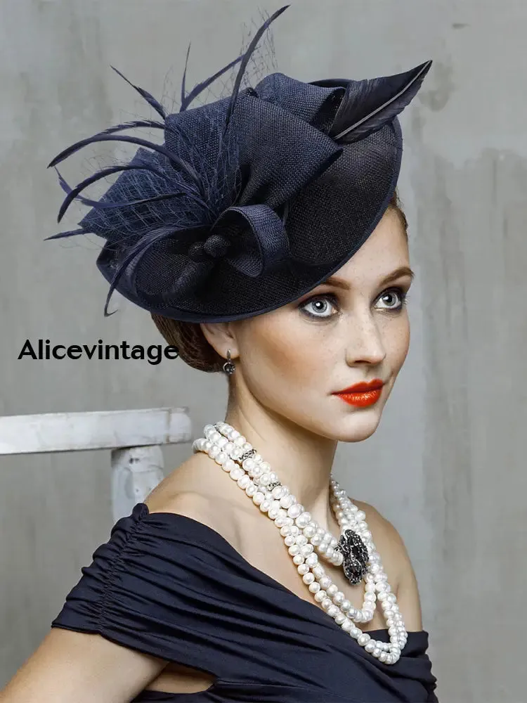 Women's Vintage Derby Feather Headdress
