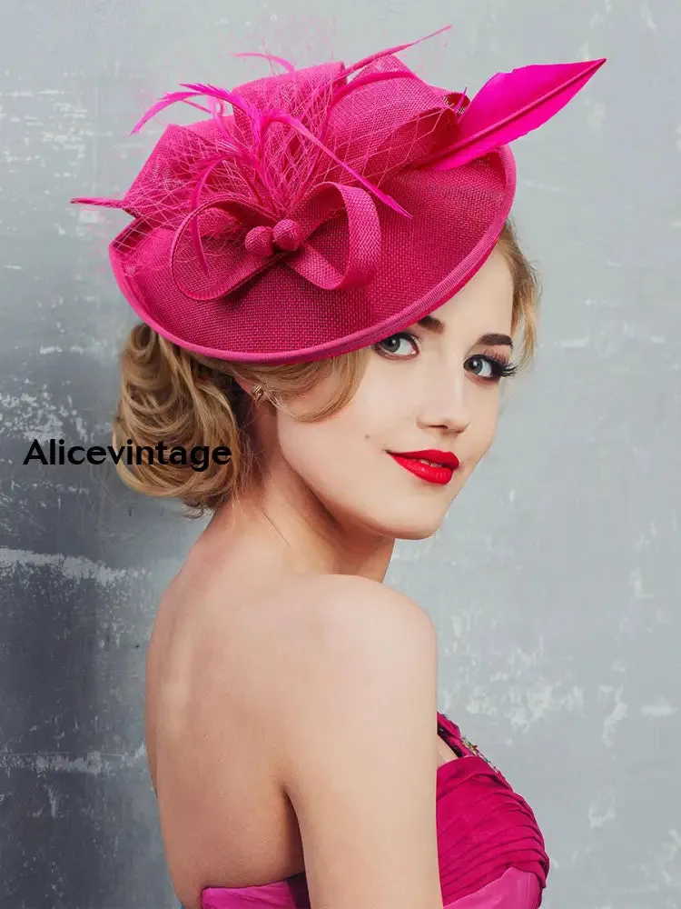 Women's Vintage Derby Feather Headdress