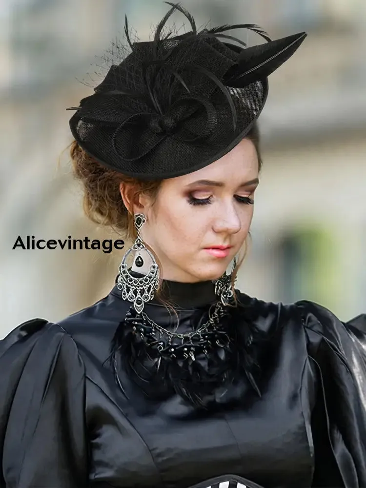 Women's Vintage Derby Feather Headdress