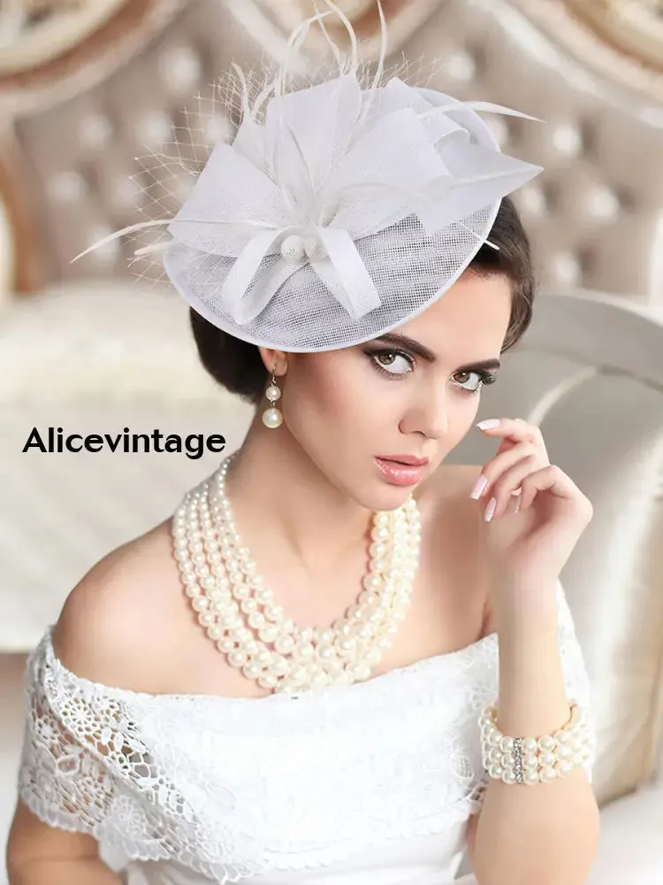 Women's Vintage Derby Feather Headdress
