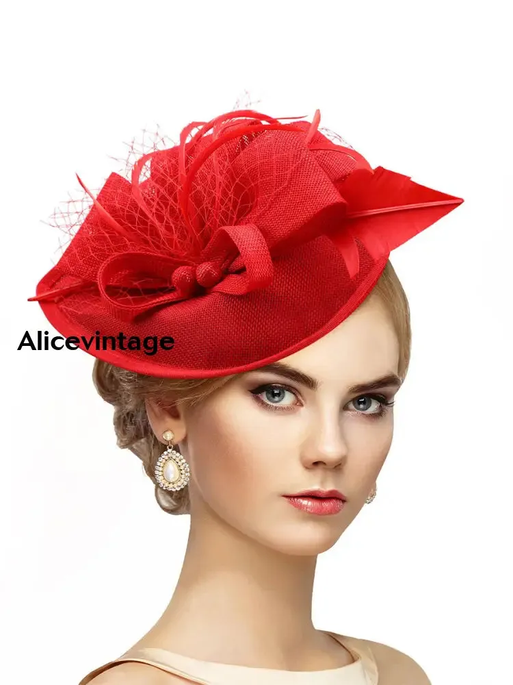 Women's Vintage Derby Feather Headdress