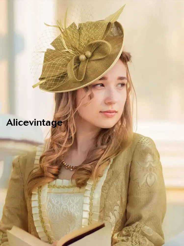 Women's Vintage Derby Feather Headdress