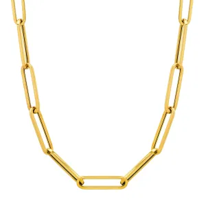 XL PAPERCLIP CHAIN, 14kt GOLD