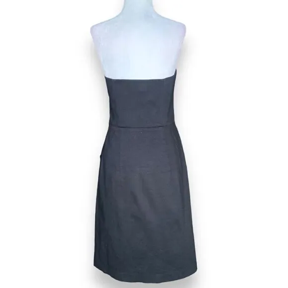 Y2K Banana Republic Dress Black Strapless Retro Style Corseted Mini Classic