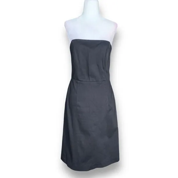 Y2K Banana Republic Dress Black Strapless Retro Style Corseted Mini Classic