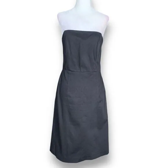 Y2K Banana Republic Dress Black Strapless Retro Style Corseted Mini Classic