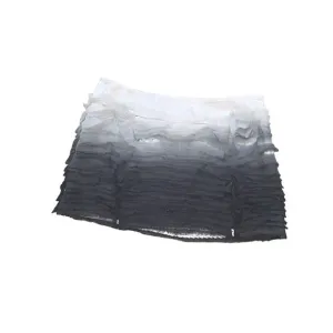 Y2K Silk Chiffon Ombré Fade mini Skirt Bebe boho classic spring formal party