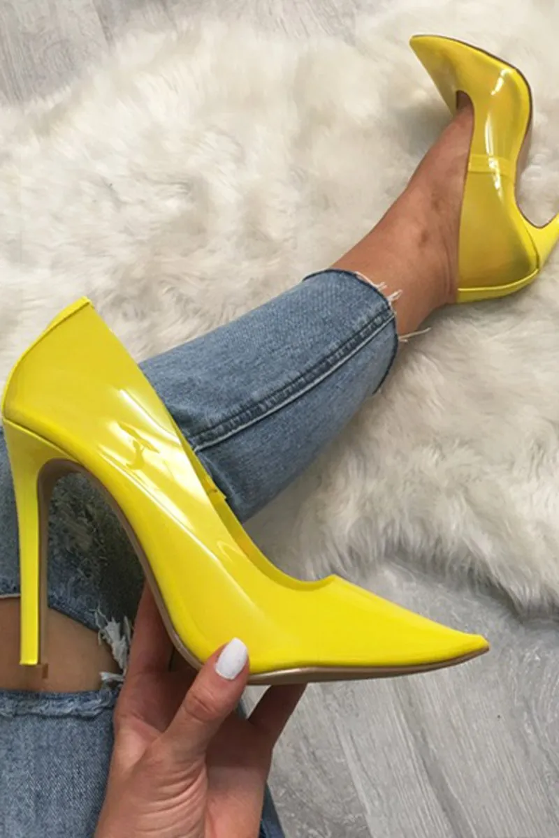 Yellow Clear Court Shoe - Aiko
