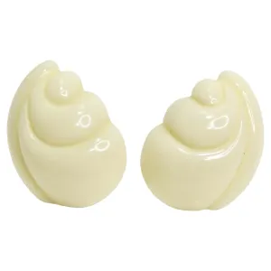 Yves Saint Laurent 1980s Resin Shell Earrings