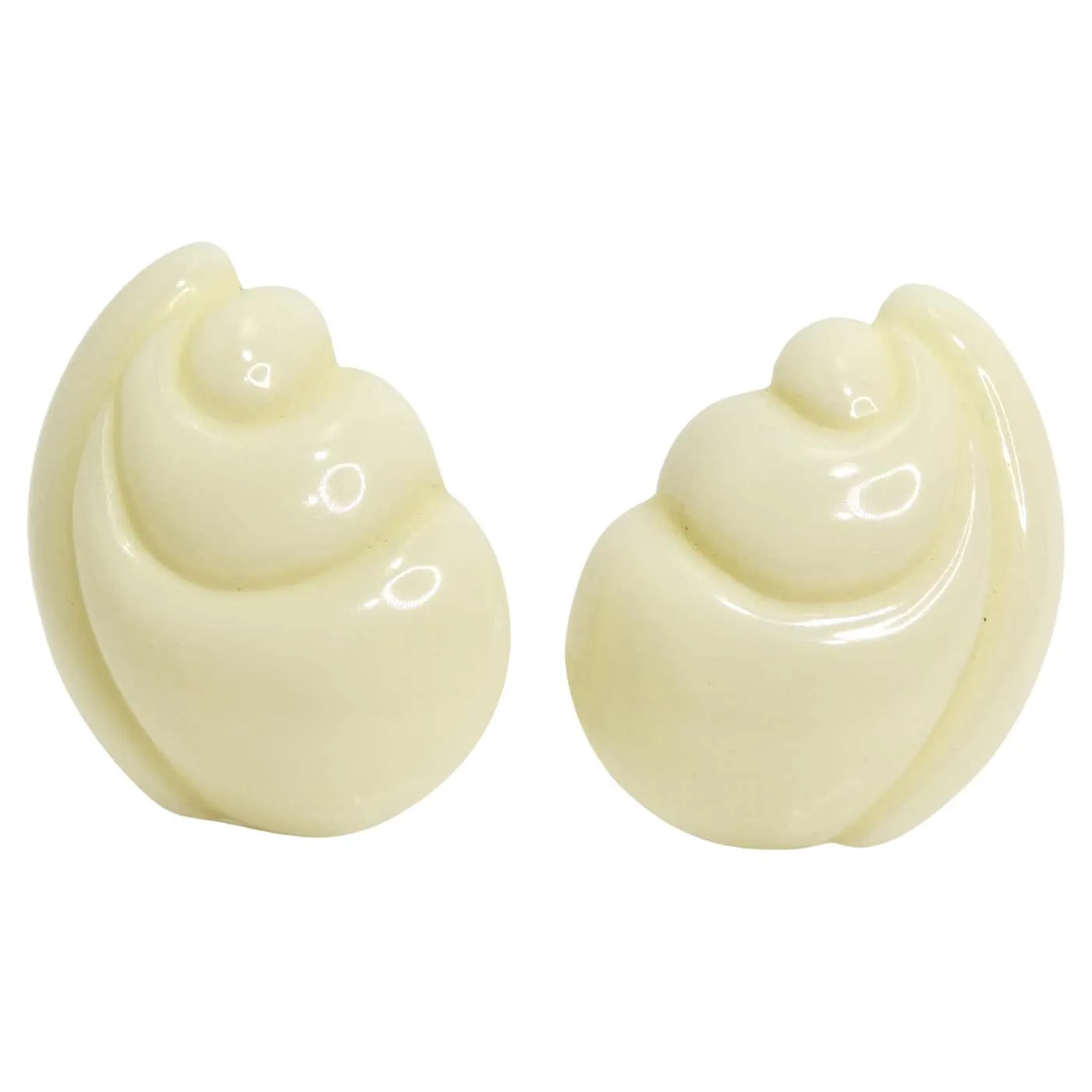 Yves Saint Laurent 1980s Resin Shell Earrings