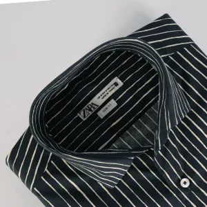 ZR Black & White Casual Shirt