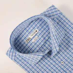 ZR Blue Gun Club Checkered Shirt