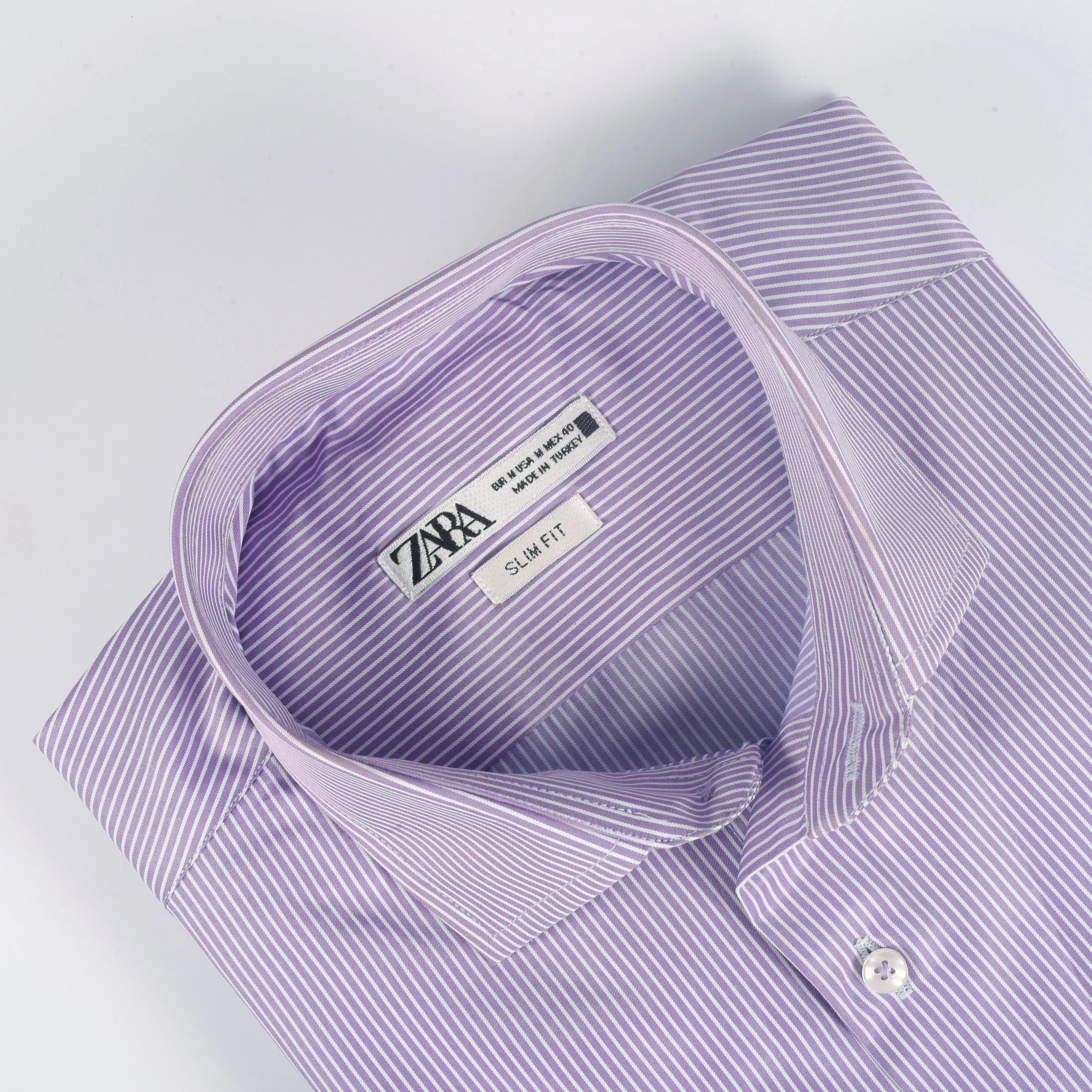 ZR Heather & White Pin Stripes Shirt