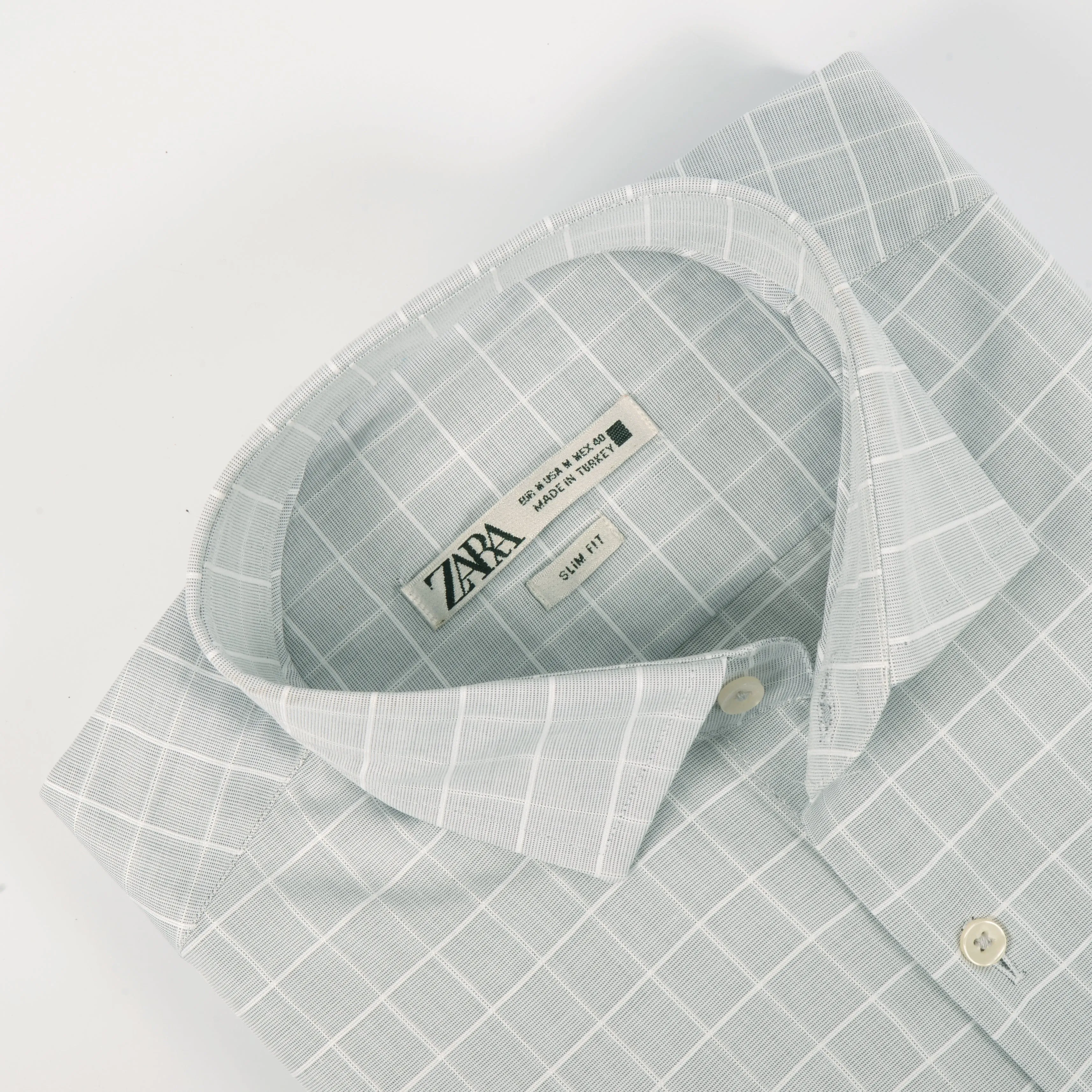 ZR Light Grey Checkered Shirt