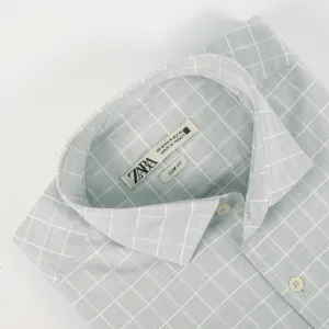 ZR Light Grey Checkered Shirt
