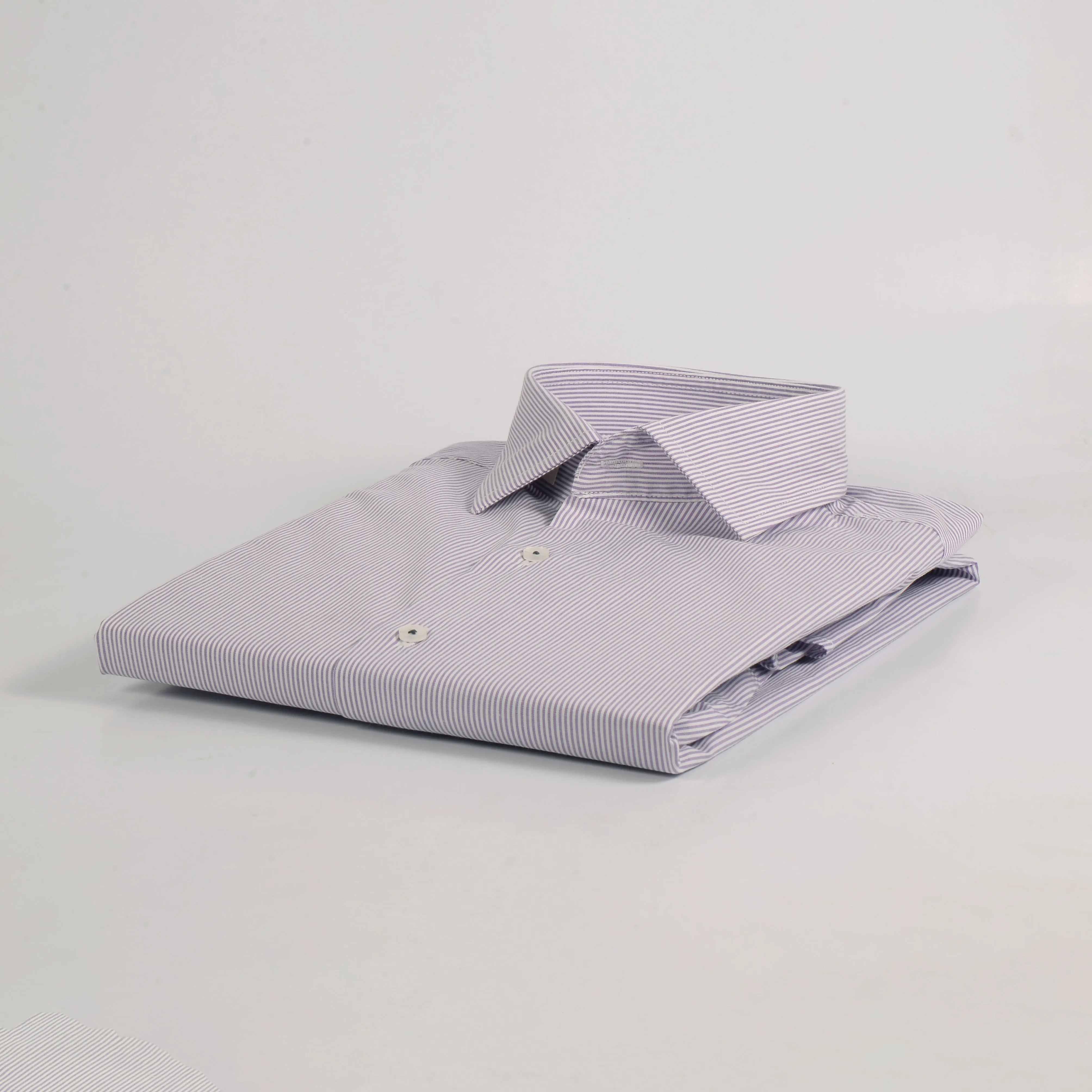 ZR Light Purple & White Pin Stripes Shirt