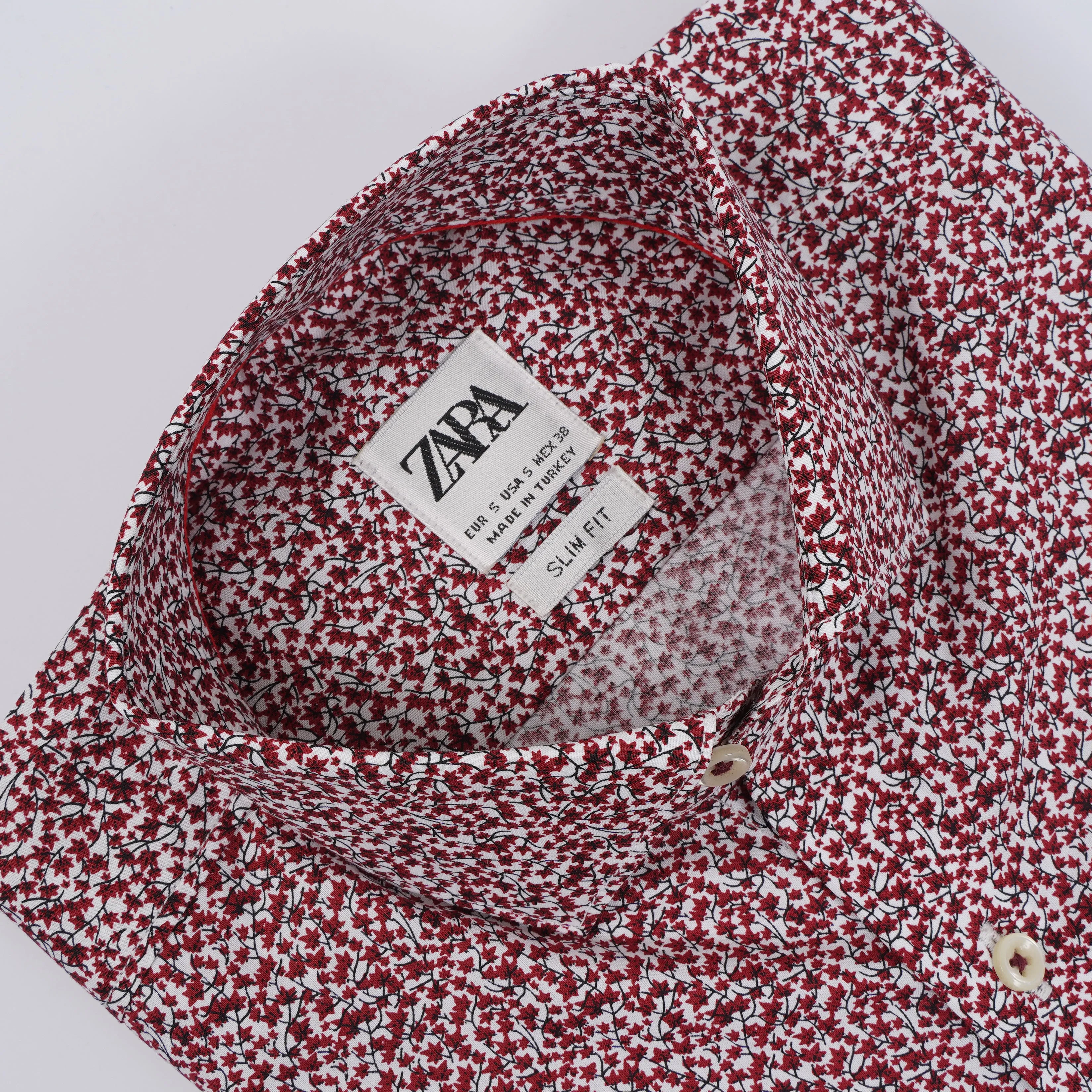 ZR Men Cambridge Scarlet Floral Shirt