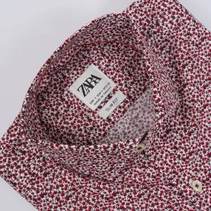 ZR Men Cambridge Scarlet Floral Shirt