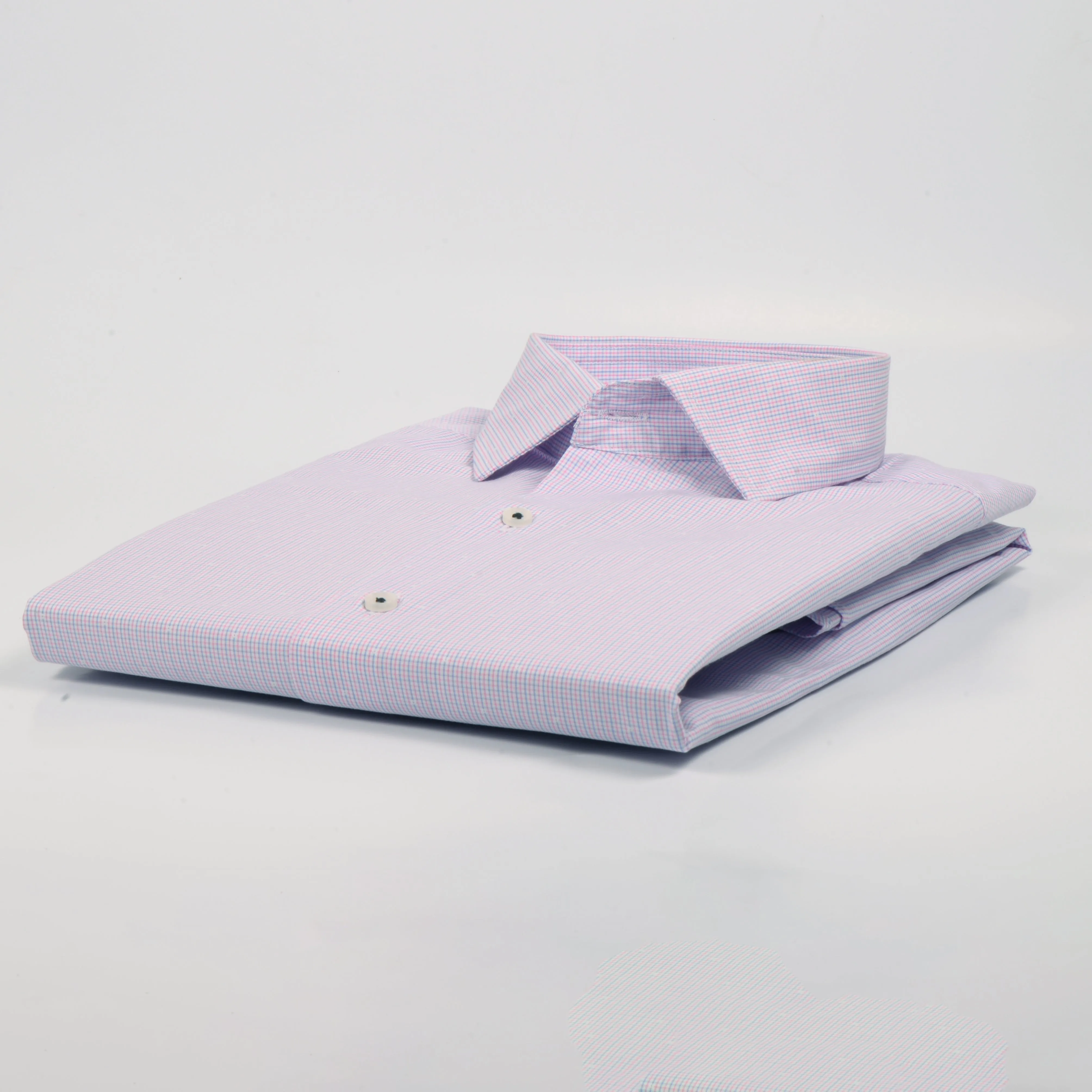 ZR Pink & Blue Mini-check Shirt