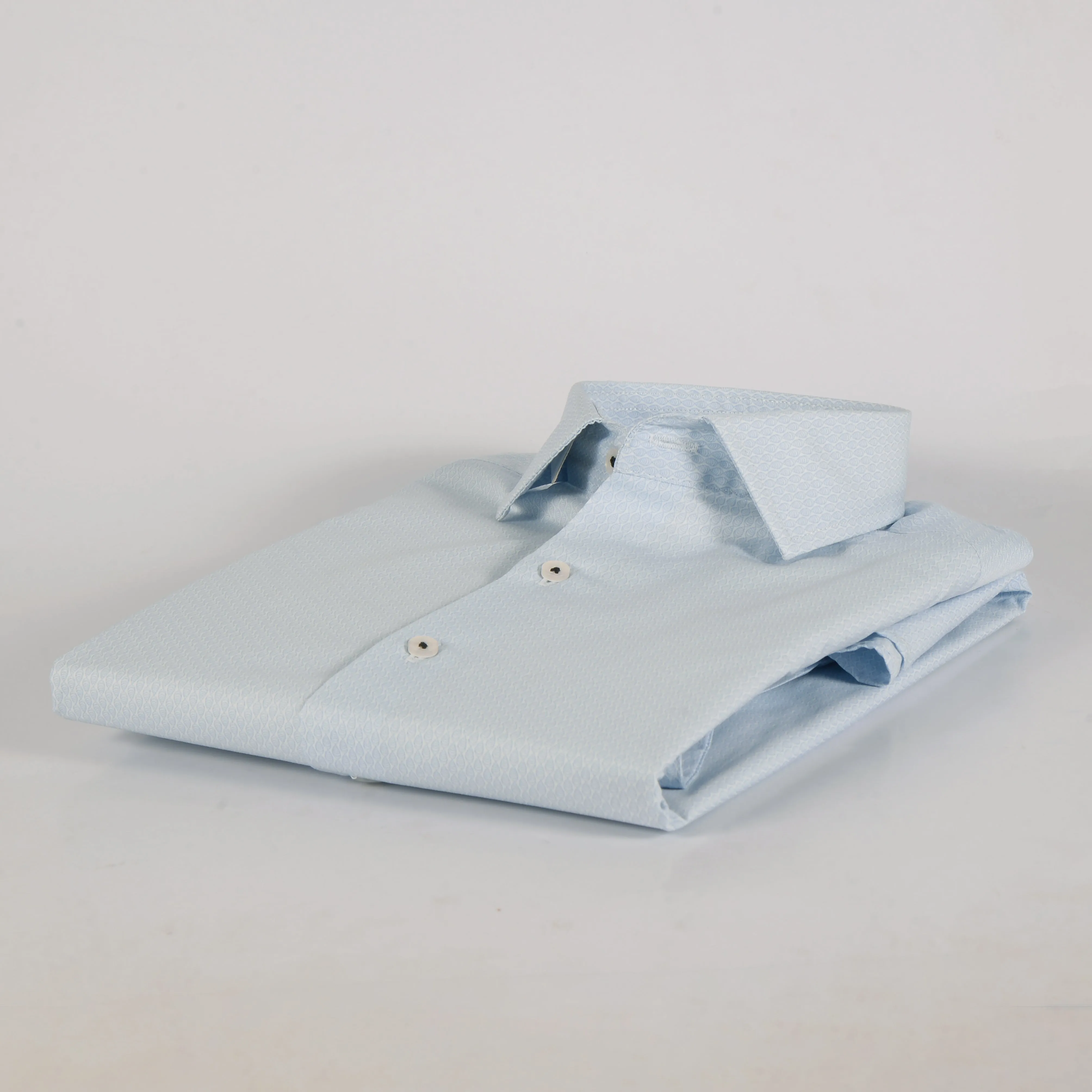 ZR Sky Blue Textured Shirt