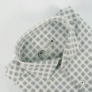 ZR White & Black Glen Shirt